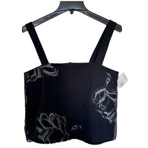 3.1 Phillip Lim - Black Sleeveless Crop Blouse
